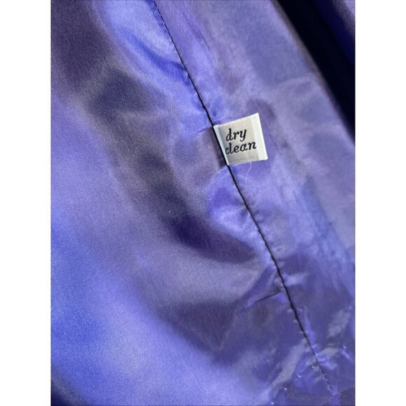 Pendleton Wool Jacket Blazer Purple Flora Black Violet Button Down Women's 10P - Picture 9 of 9